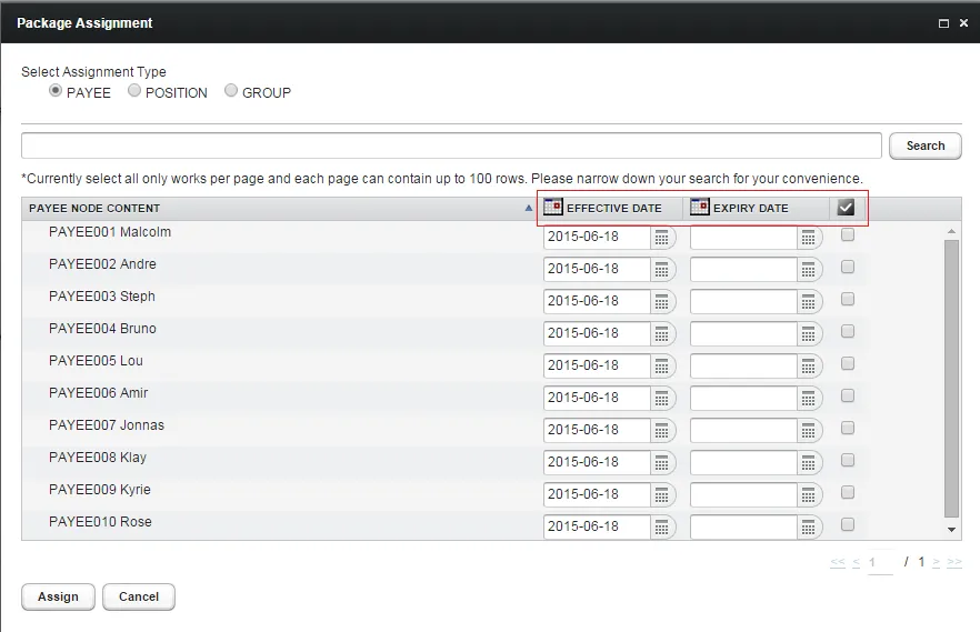 Update Effective/Expiry Date Easily, and (De)Select Multiple Payees with One Click