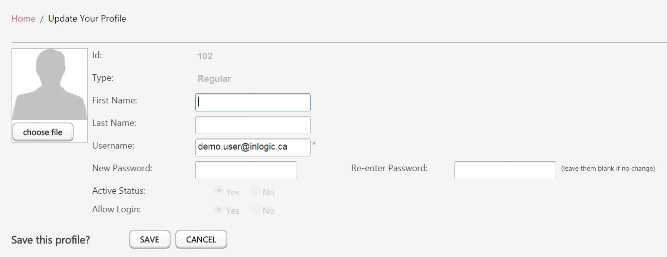 Update Your Profile Picture, First and Last Name, and Password